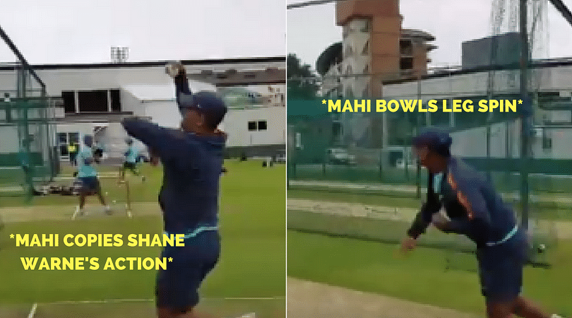 Watch Ms Dhoni Bowls Leg Spin In The Nets Before The Th Odi The