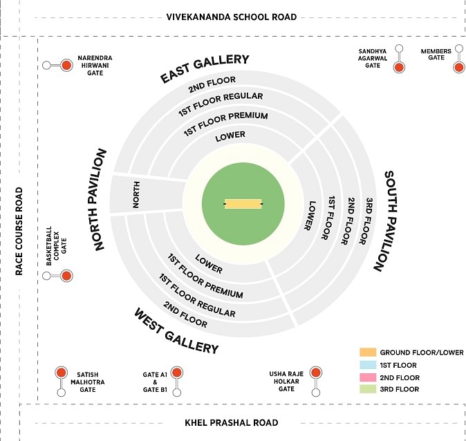 Holkar Stadium Seating Arrangement IND Vs SA 3rd T20 Indore Stadium