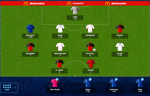 Team of Euro Fantasy Scout: Germany vs Italy