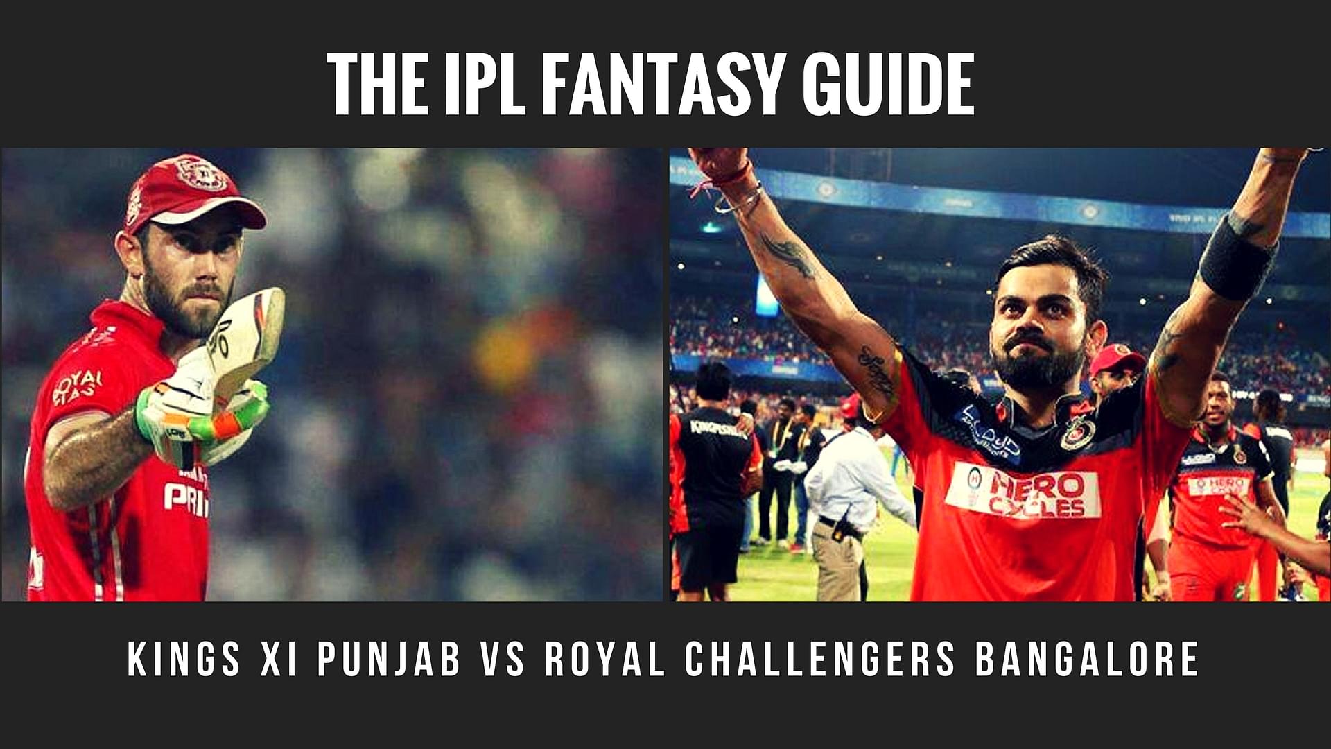 Fantasy Tips for Kings XI Punjab vs Royal Challengers Bangalore