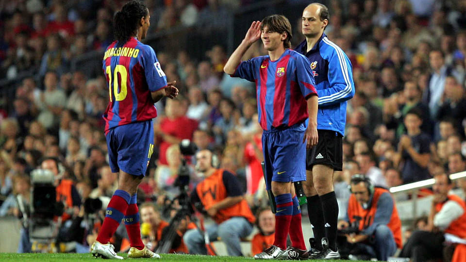 Ronaldinho reveals his biggest regret about Lionel Messi.