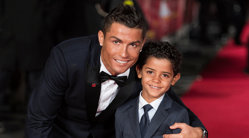 Watch Cristiano Ronaldo S Son Takes Free Kicks Against Rio Ferdinand The Sportsrush