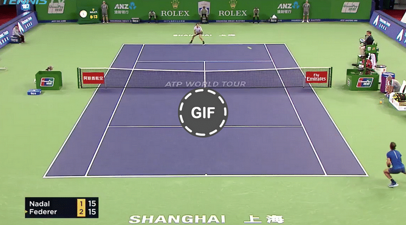 WATCH : Roger Federer plays an unbelievable half volley ...