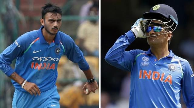 MS Dhoni's valuable tips to Axar Patel