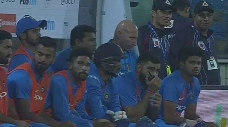 Virat Kohli spotted using walkie-talkie during T20I opener against New ...