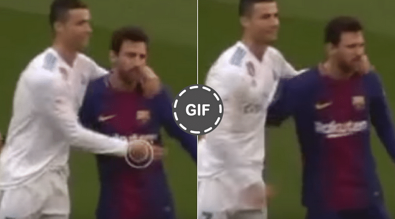 Watch Lionel Messi Hugs Cristiano Ronaldo During El Clasico The Sportsrush