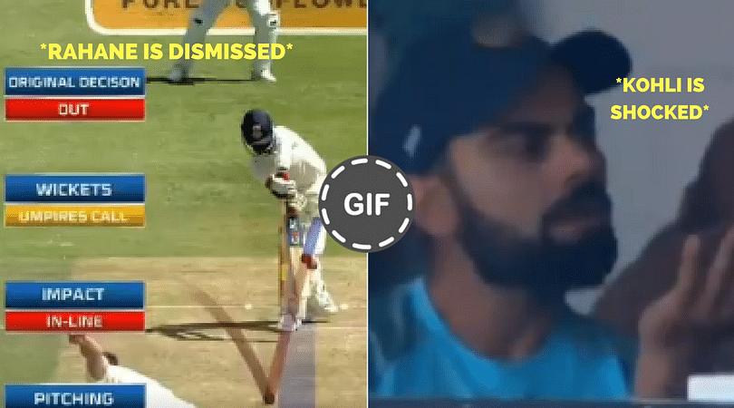 WATCH : Virat Kohli looks disappointed after Rahane returns to the ...