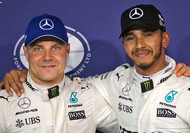 Bottas and Hamilton