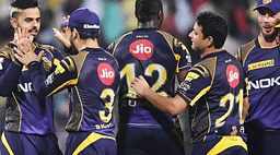 Nitish Rana dismisses Virat Kohli