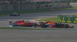 Verstappen spins Vettel Source: Twitter