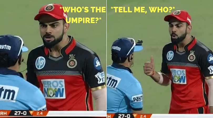 WATCH: Virat Kohli questions the umpire about the 3rd umpire during RCB ...