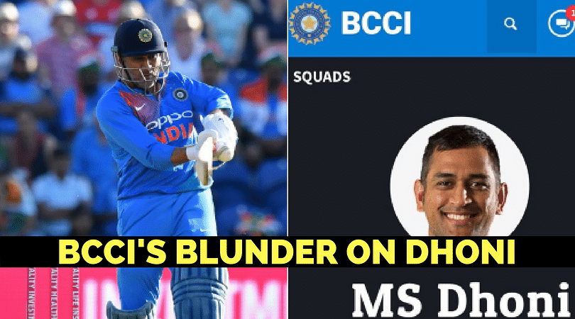 BCCI's official website still shows MS Dhoni as Indian captain - The ...