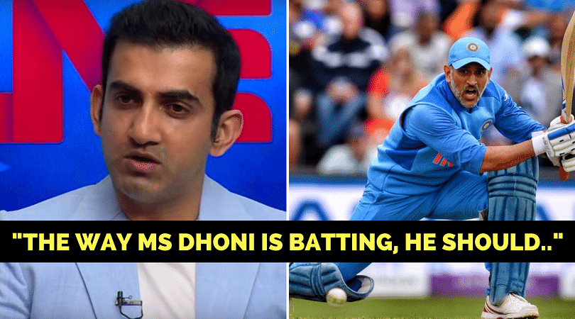 Gautam Gambhir feels MS Dhoni is putting pressure on the other batsmen ...