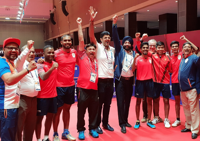 Indian Men's Table Tennis team secure bronze medal