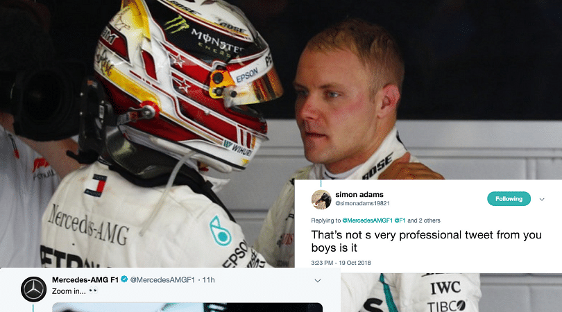 Mercedes troll Bottas for letting Lewis pass in latest Twitter banter ...