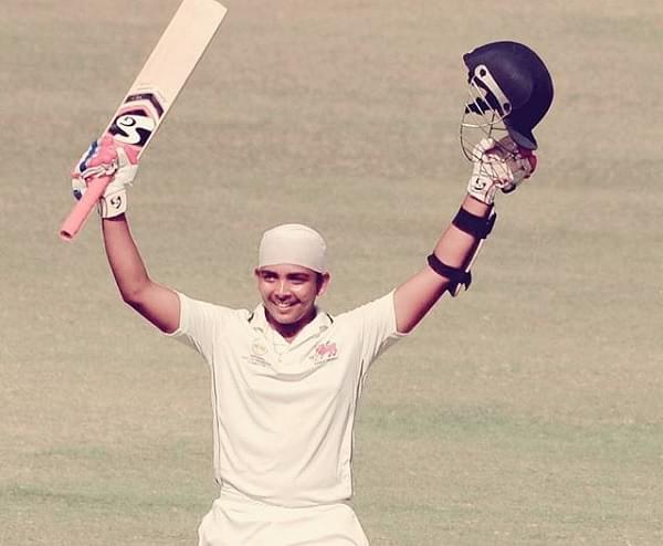 Prithvi Shaw on his maiden Test century