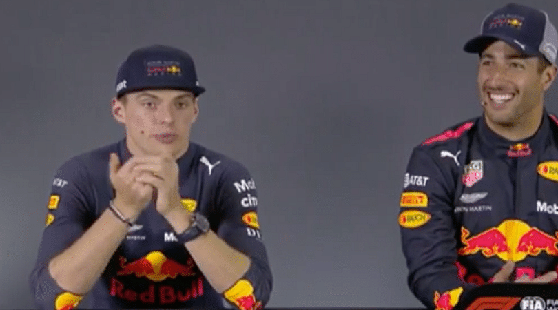 Verstappen and Daniel Ricciardo talk about Baku crash