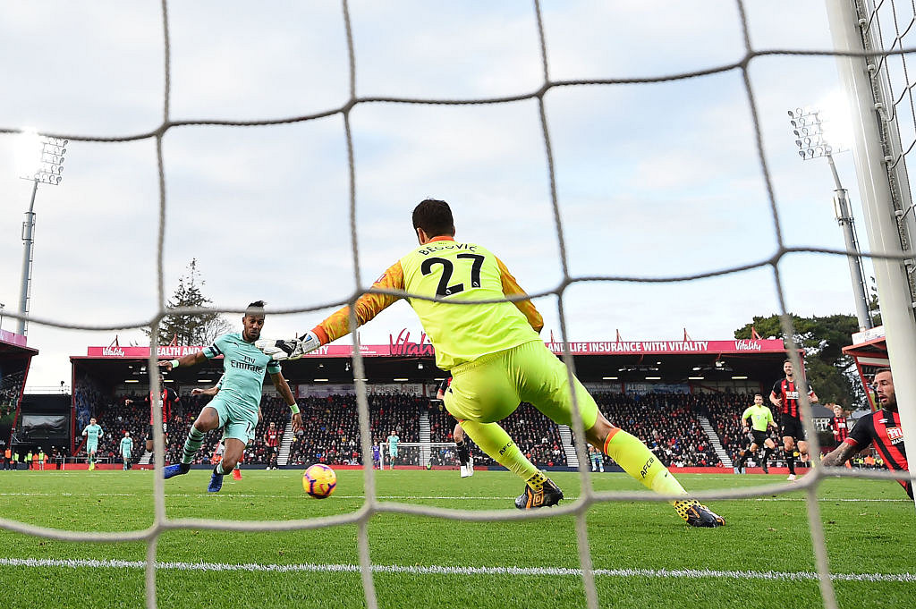 Aubameyang goal vs Bournemouth: Striker scores 8th league goal of the