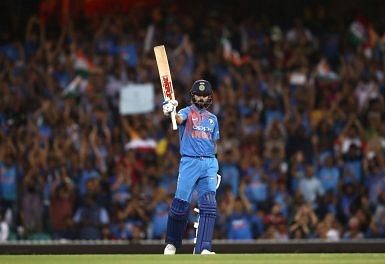 WATCH: Virat Kohli hits a six down the ground - The SportsRush