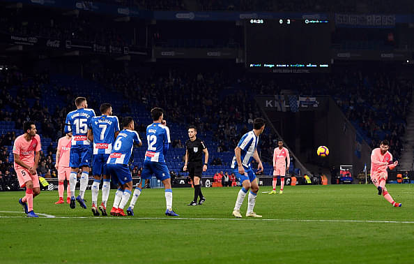 Messi free-kick vs Espanyol