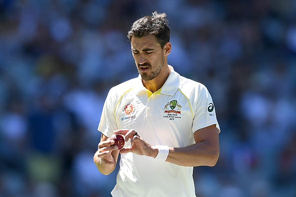 Starc's good-length delivery flies over Paine