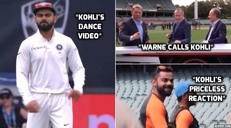 WATCH: Warne's fun moment with Kohli - The SportsRush