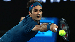 Roger Federer's insane backhand winner in Australian Open 1st round