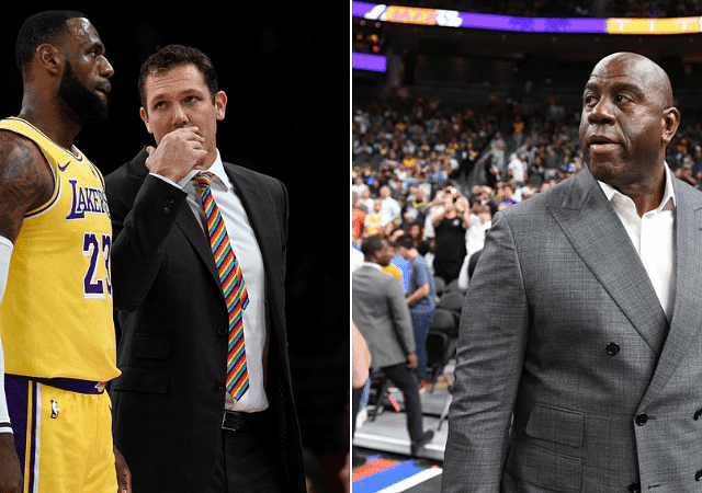 Report: Magic Johnson and Jeanie Buss with differing opinions on Luke Walton sacking