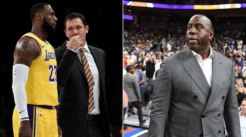 Report: Magic Johnson and Jeanie Buss with differing opinions on Luke Walton sacking