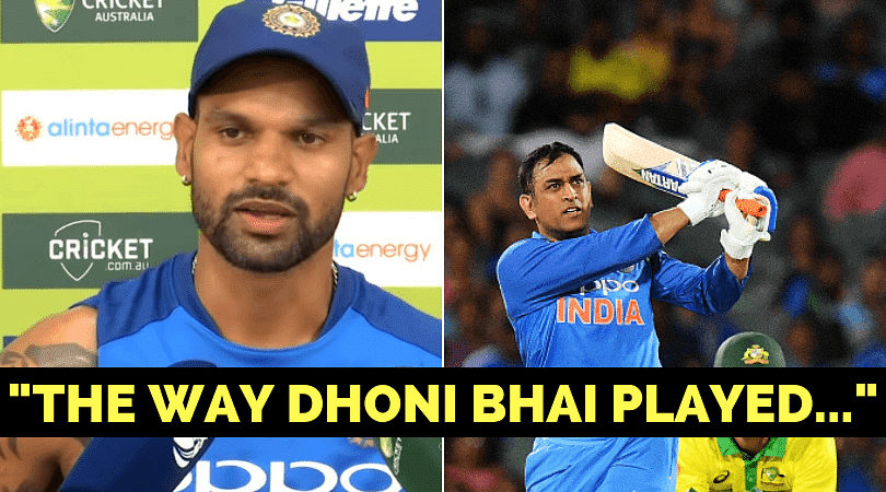 Shikhar Dhawan on MS Dhoni finding form: 