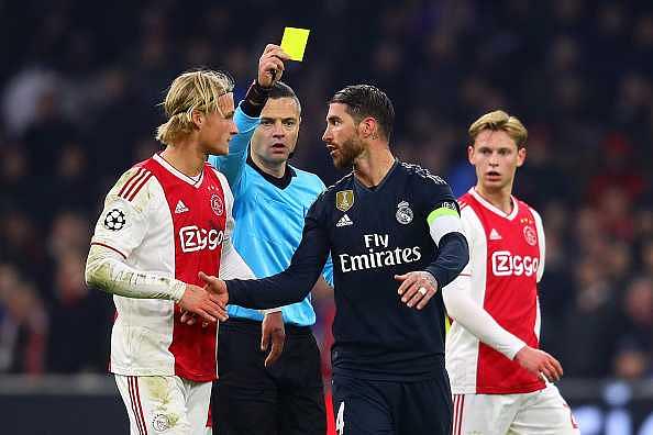 Sergio Ramos yellow card