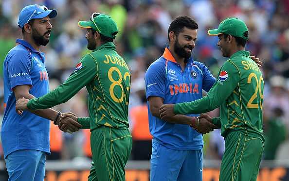 Moin Khan bats for Pakistan beating India