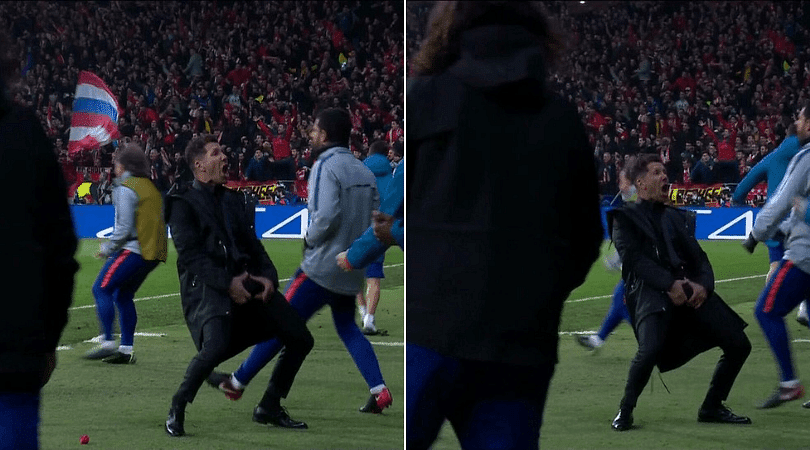 Diego Simeone celebrates wildly