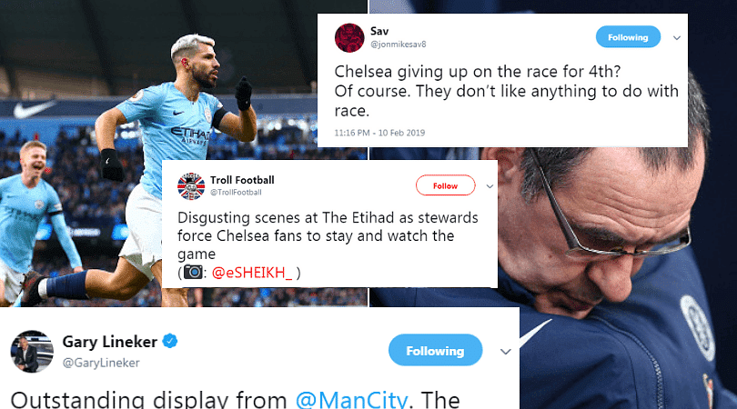 Twitter Reactions On Man City Vs Chelsea Man City Crush Chelsea 6 0 The Sportsrush