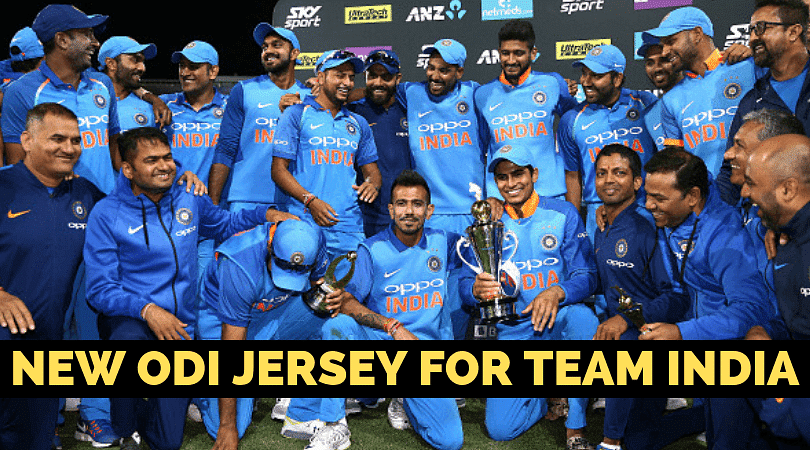 Conflicto Entretenimiento Es barato India cricket team jersey: Virat Kohli and MS Dhoni don Nike's new jersey -  The SportsRush