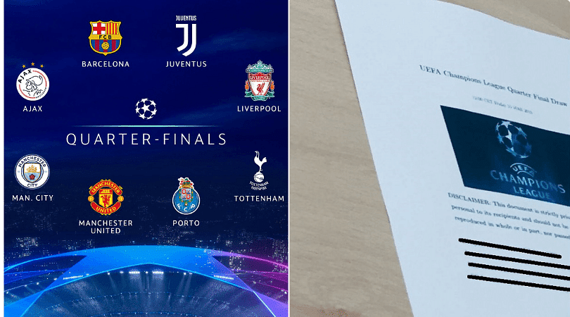 Champions League Draw Leaked Twitter Users Claim A Uefa Director Posted It By Mistake The Sportsrush
