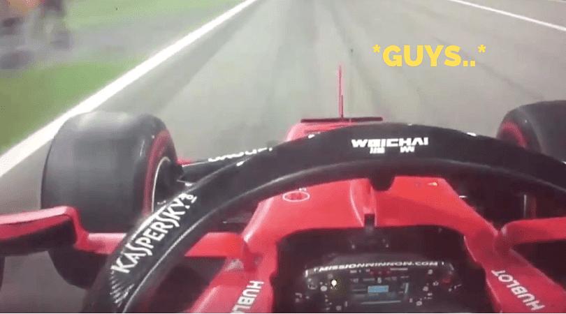 Sebastian Vettel's radio message for Charles Leclerc after Bahrain GP fiasco