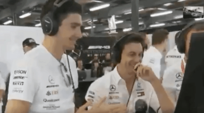 WATCH: Esteban Ocon comes up with worst clap celebration after Valtteri Bottas win