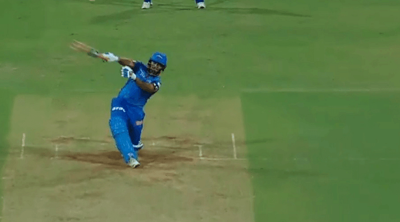 Rishabh Pant's helicopter shot and one-handed six