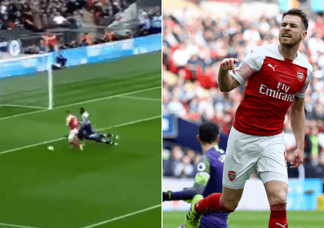 aaron ramsey goal tottenham