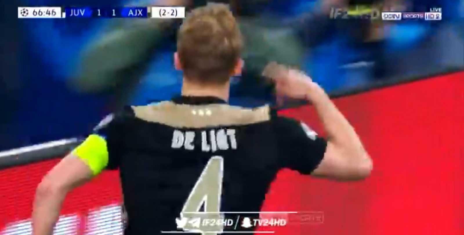 Matthijs De Ligt goal vs Juventus: Ajax Captain scores leaping header against Juventus