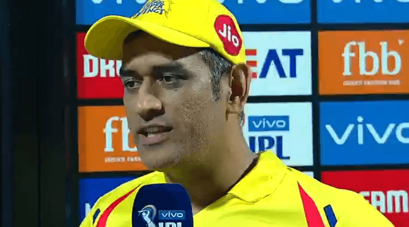 MS Dhoni comments on entering the ground