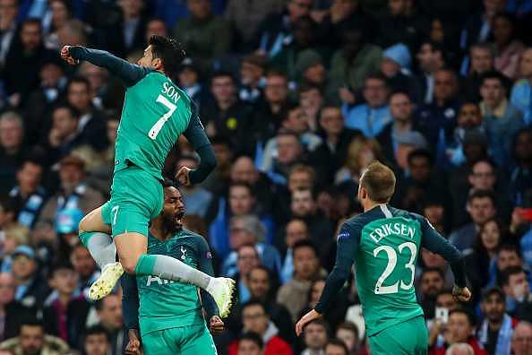Son goal vs Man City: Tottenham forward scores insane goal to put Spurs ahead