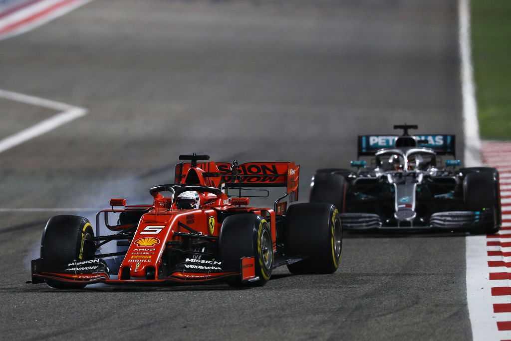 Ferrari 4 tenths of a second faster on straights as compared to Mercedes