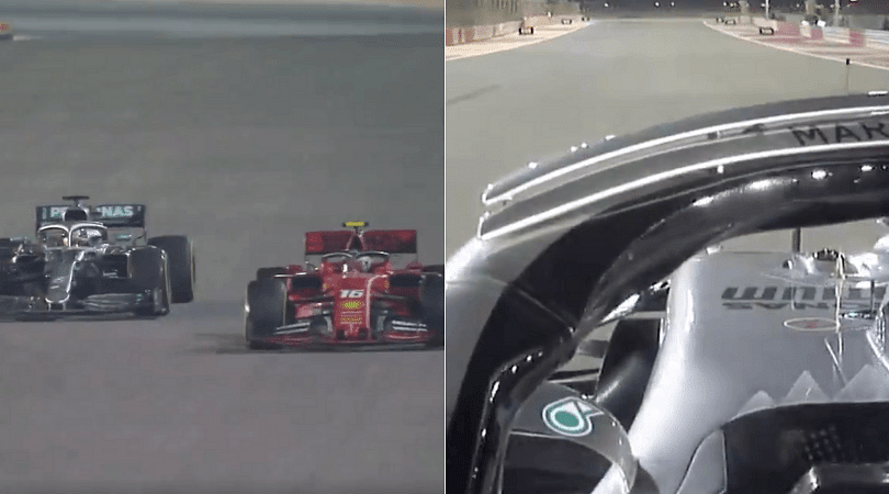 WATCH: Lewis Hamilton waves towards Charles Leclerc while overtaking him at Bahrain GP