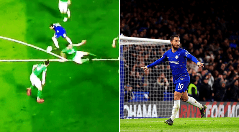 Eden Hazard: Watch incredible goal by Chelsea star as he sends defender flying