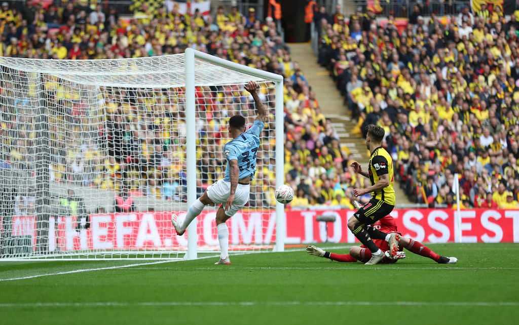 Raheem Sterling goal Vs Watford: Watch Manchester City star give a 2-0 lead to the Citizens to win the FA Cup