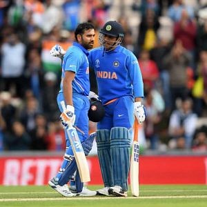 Twitter reactions on Rohit Sharma and MS Dhoni powering India to ...