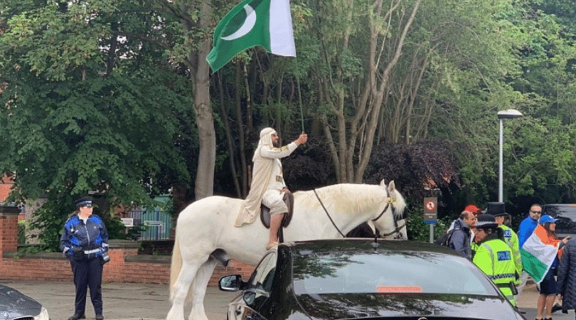 WATCH: Pakistani fan rides horse to reach Old Trafford for India vs Pakistan 2019 World Cup match