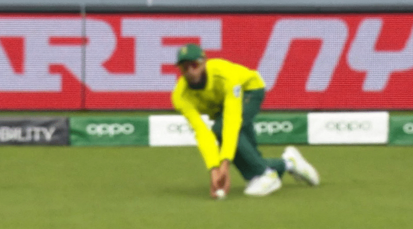 Imran Tahir catch controversy vs PAK: WATCH umpire rules Tahir's superlative effort as not-out